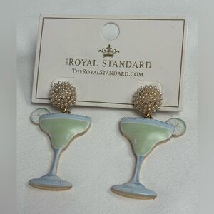 The Royal Standard Green and Blue Margarita Earrings